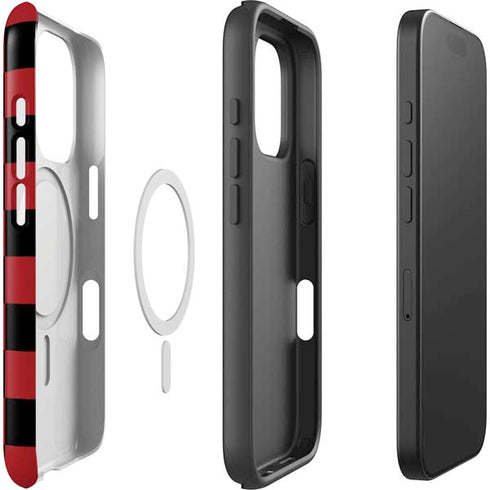 Red and Black Checkerboard iPhone 16 Pro Magsafe Impact Case